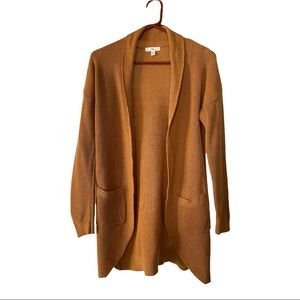 BP Nordstrom womens mustard cardigan sweater